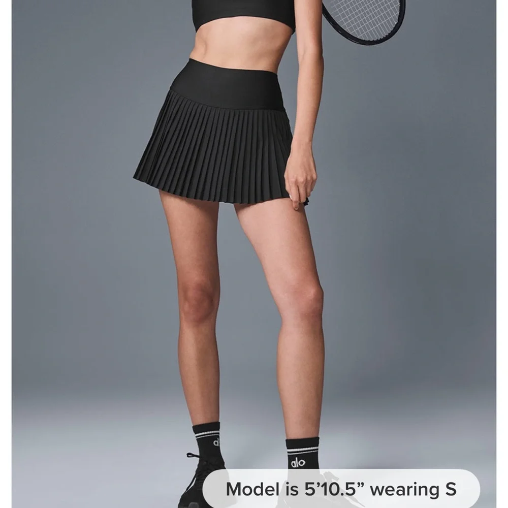 ALO Grand Slam Skirt Tennis Padel Pickleball BLACK